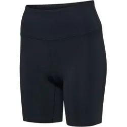 hummel hmlCOURT kurze Mid-Waist Pocket Leggings Damen 1265 - light grey/black XS