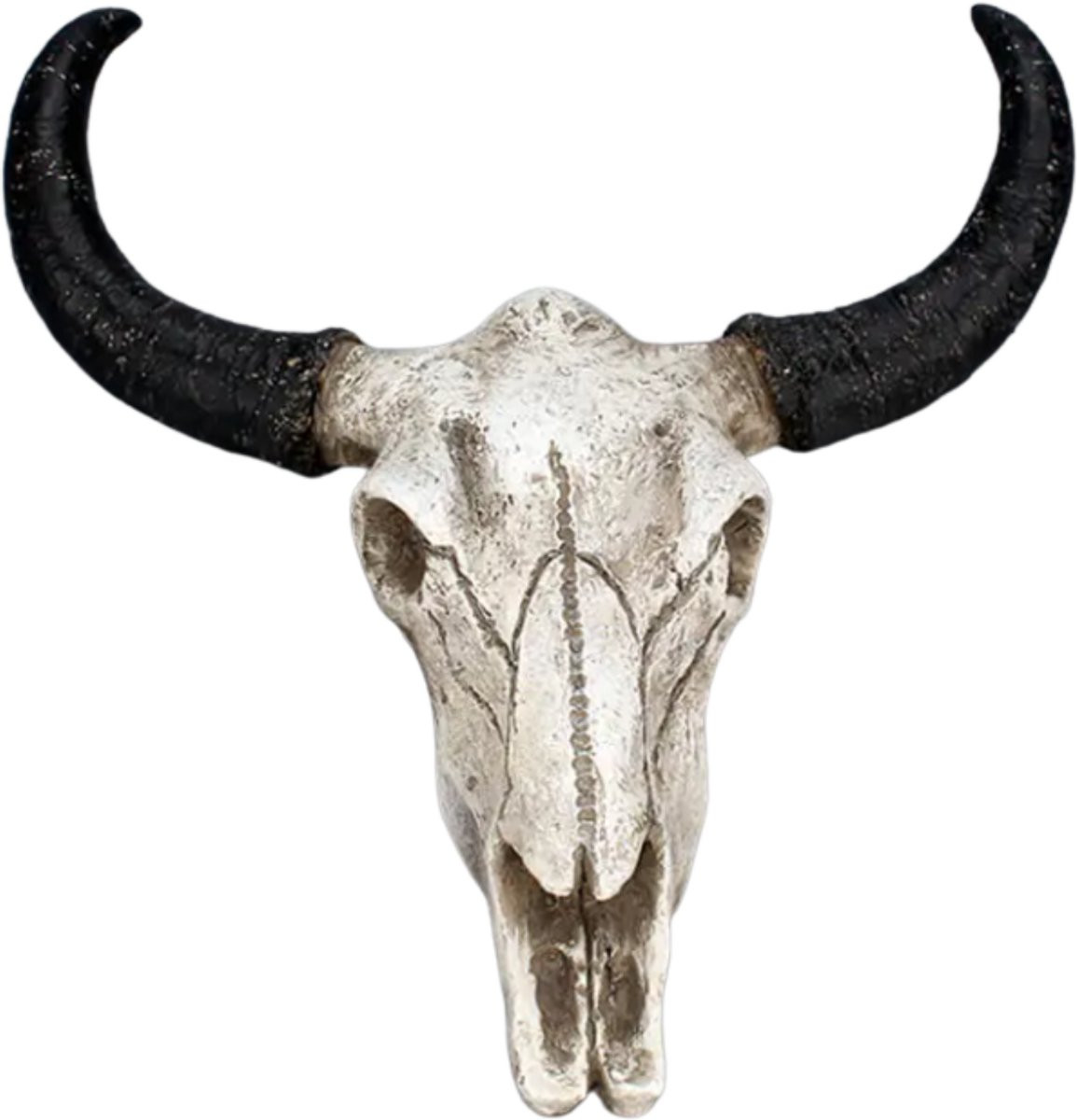 GreatGift Wanddecoratie Stieren Schedel Skull - 23 cm - Polyresin