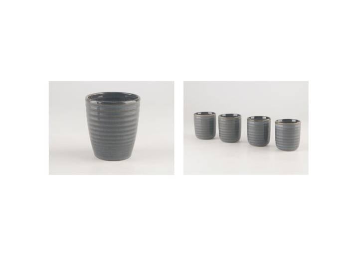 Tassen-Set Pruna blau-grau