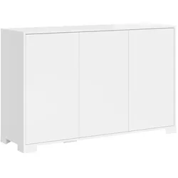 Itamoby Sideboard mit 3 Türen, 130 x 40 x 83 cm, Lumina Hochglanzweiß