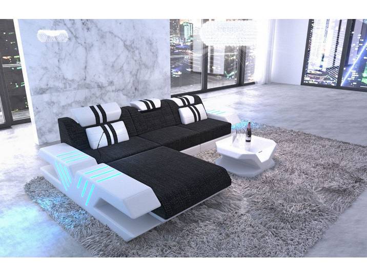 Couch Venedig L-Form in Stoff