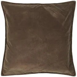 IB Laursen Kissenbezug Velour quadratisch, 52 x 52 cm, chocolate
