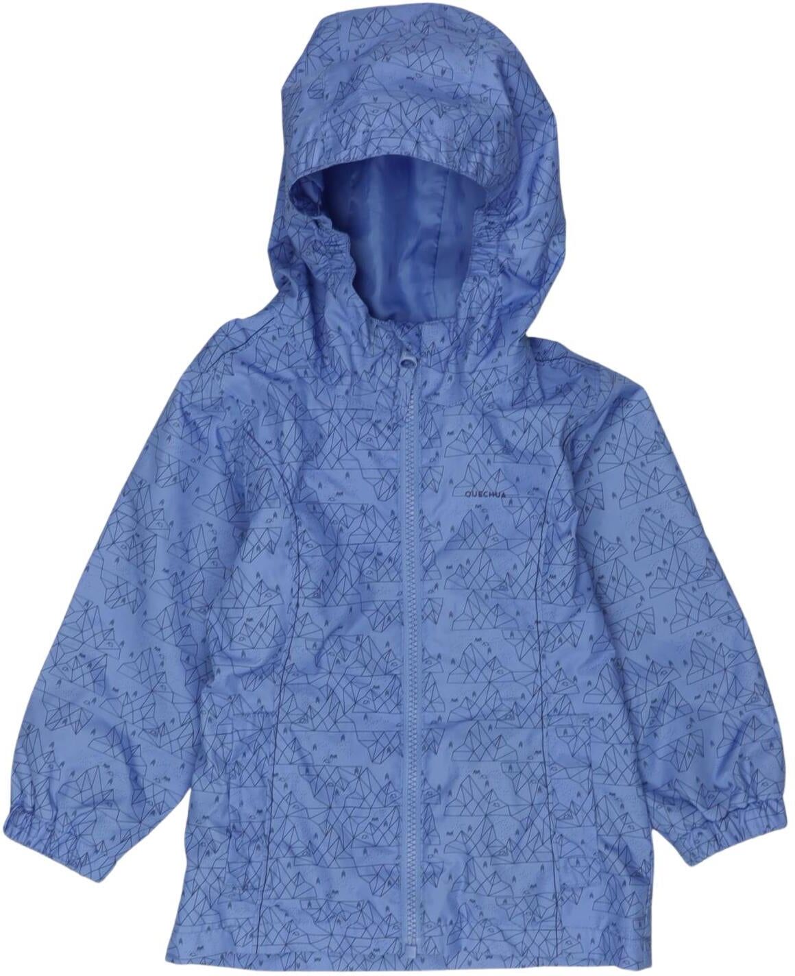quechua Jungen Jacke oder Mantel, Blau, Gr. EU 92, Synthetik - Second Hand