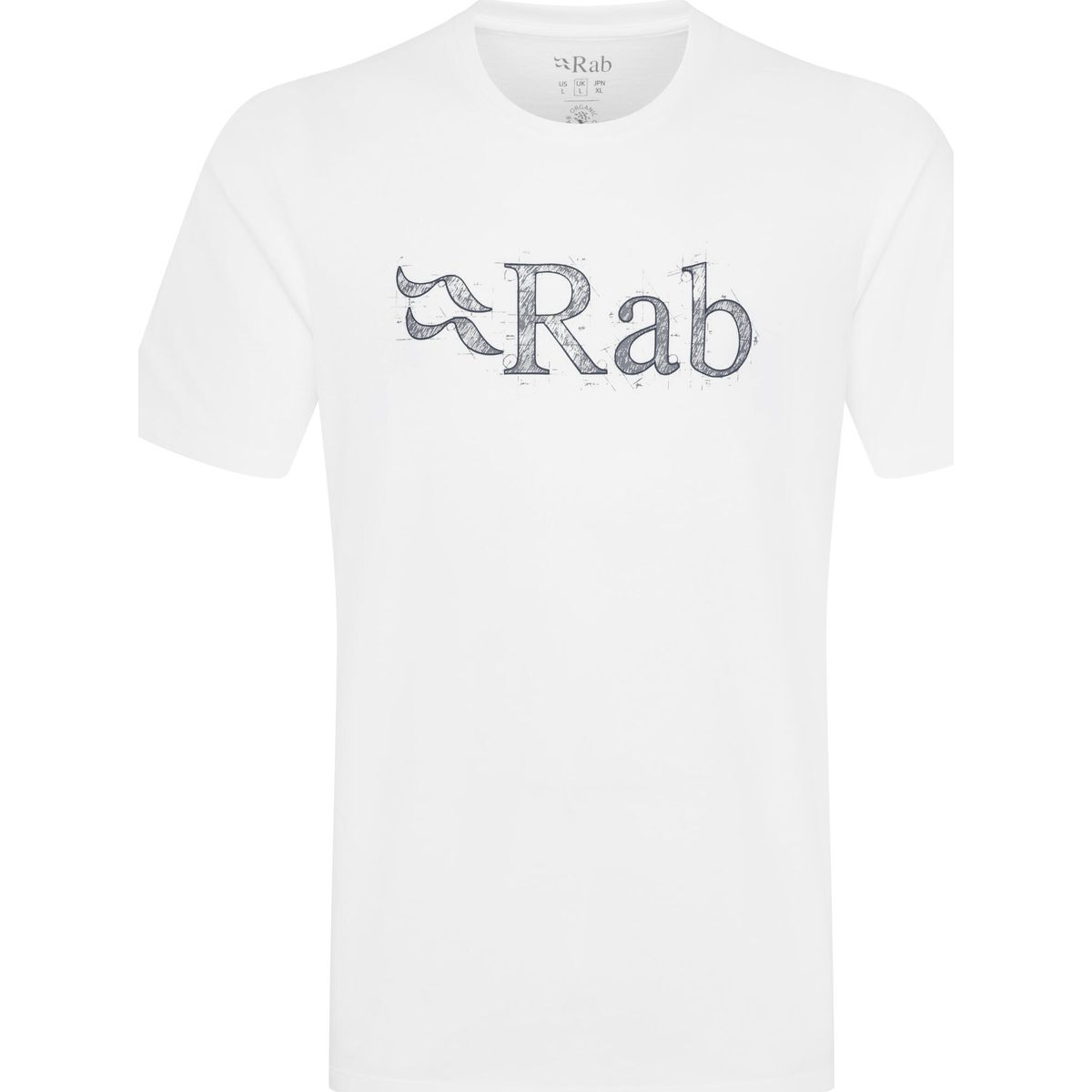 Rab Stance Tech Sketch Tee white (WHT) S QCC-02-WHT-SML