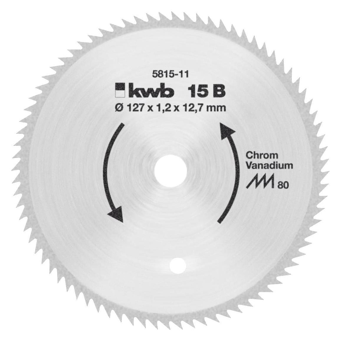 kwb Kreissägeblatt Ø 127x12,75 Z80 (581511)