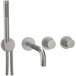 Herzbach MODUL7 Thermostat Fertigset 70.702011.1.09 2 Verbraucher mit Auslauf Edelstahl