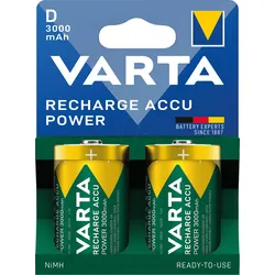 VAR R2U D 2X - NiMh Akku, D (Mono), 3000 mAh, 2er-Pack