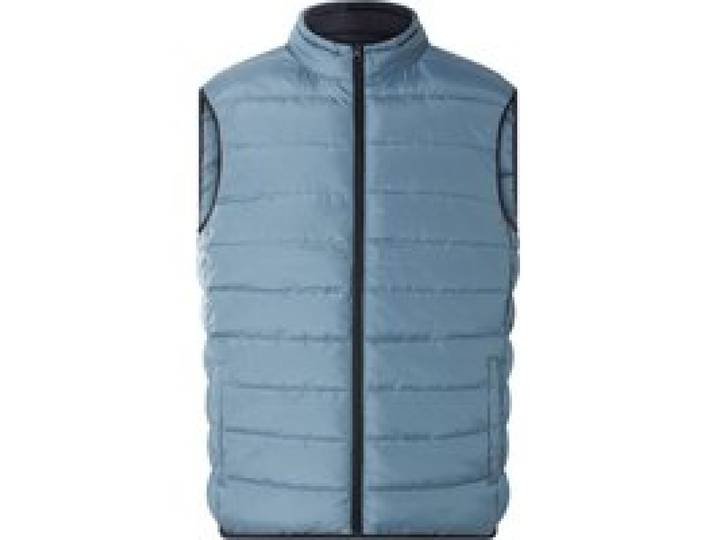 ESMARA MEN Doudoune réversible pour homme (bleu foncé/bleu, M)