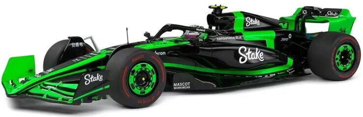 Miniature 1:18 Kick Sauber F1 team C44 black Z.Guanyu Bahrain GP 2024 - Solido