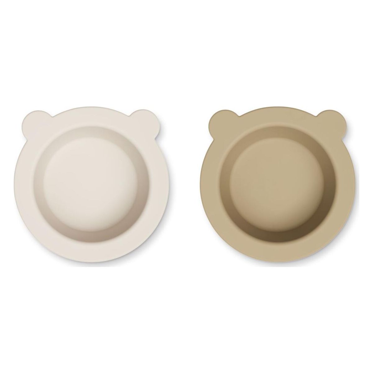 Liewood Peony Suction Bowl 2-pack sandy / oat (3077) ONE SIZE LW15103-3077-ONE SIZE-CU
