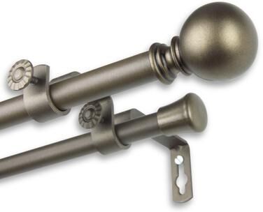InStyleDesign Orb Adjustable Double Curtain Rod