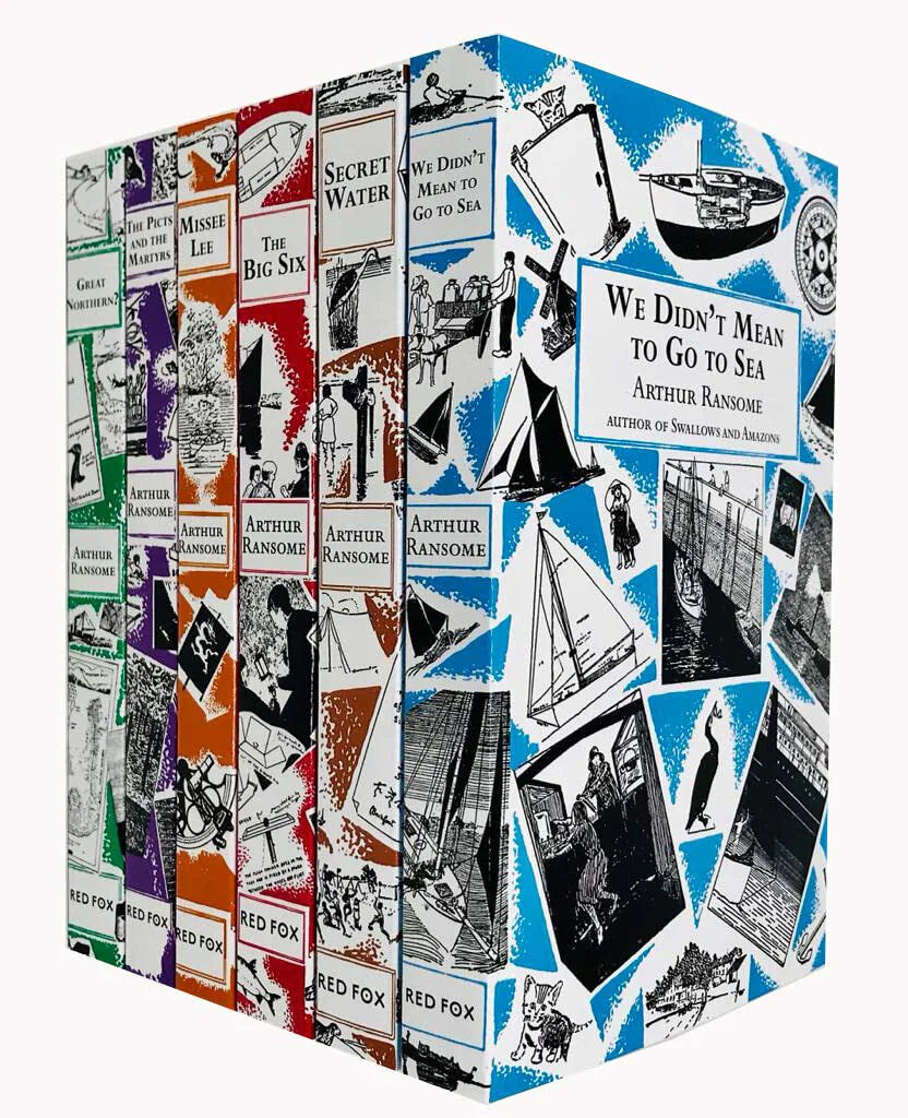 Red Fox Swallows and Amazons Series 7-12 Books Collection Set by Arthur Ransome - Paperback - Ages 9-12 - We Didn't Mean to Go to Sea, Secret Water, The Big