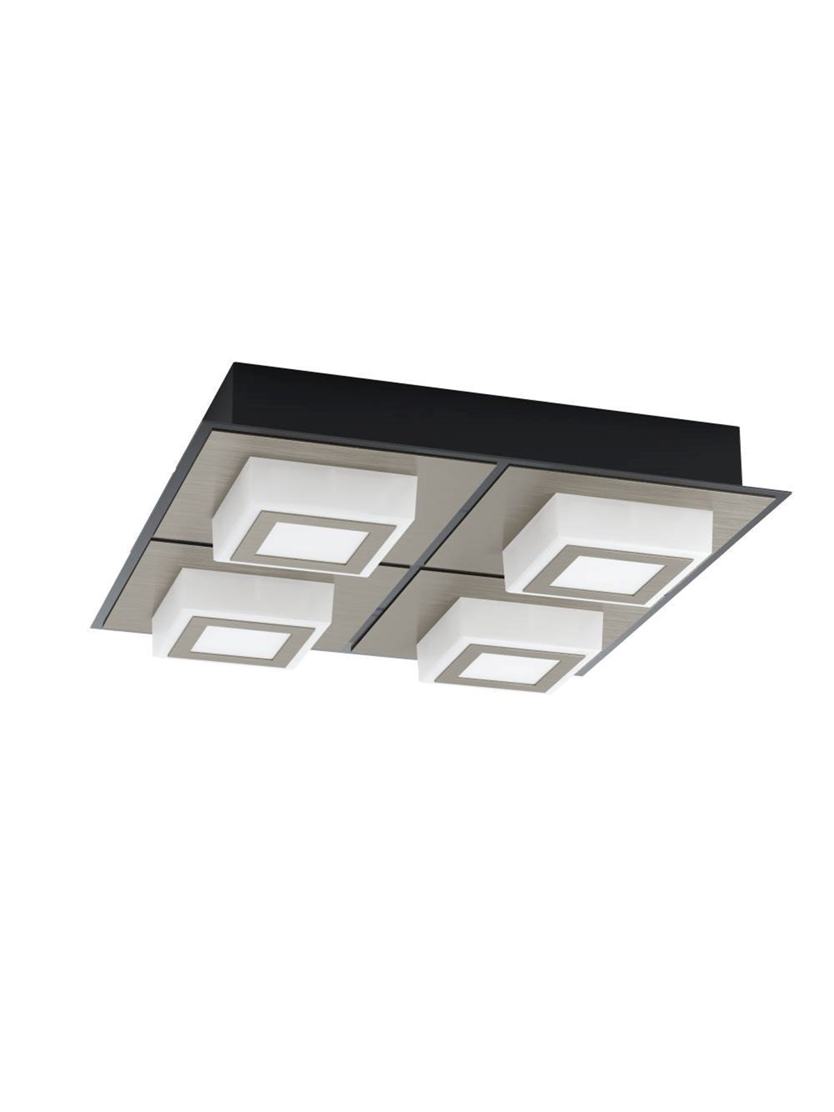 EGLO MASIANO 1 WAND/DECKE 4L SCHWARZ/SATINIERT