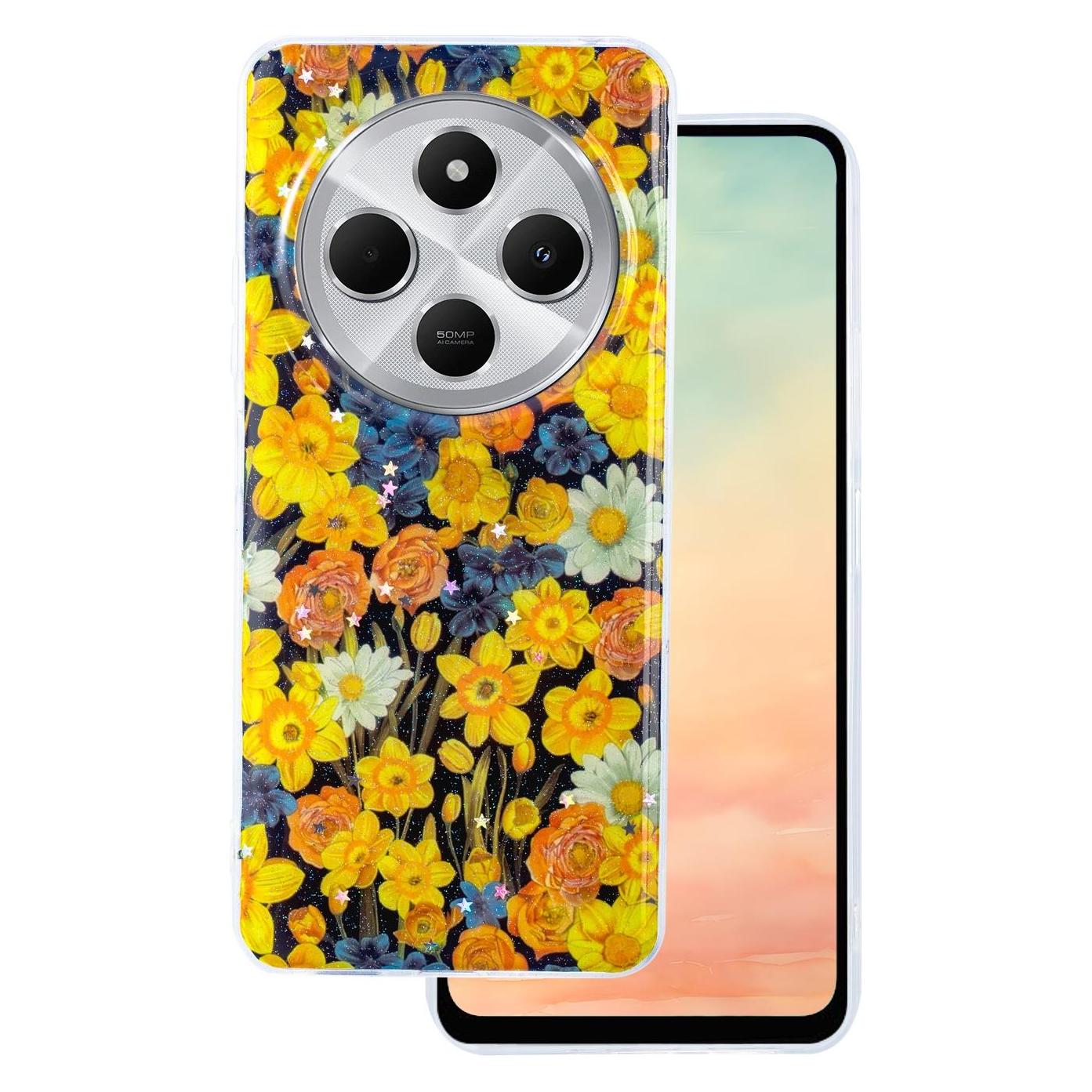 OEM Glow Glam case for Xiaomi Redmi Note 14 Pro 5G (Global) / Note 14 Pro Plus 5G (Global) orange (Xiaomi Redmi Note 14 Pro 5G) (62595924)