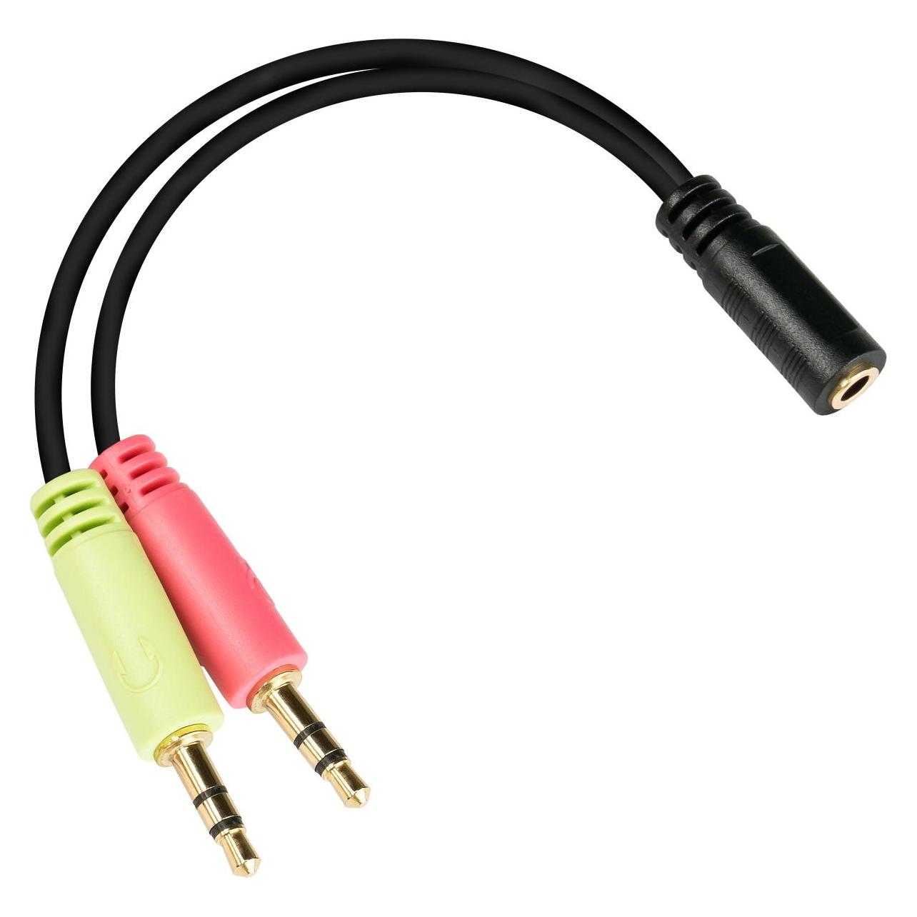 Good Connections AD-HS02 Audio-Kabel 0,2 m 2 x 3.5mm 3.5mm Schwarz (0.20 m, 2.5mm Klinkenkabel) (AD-HS02)