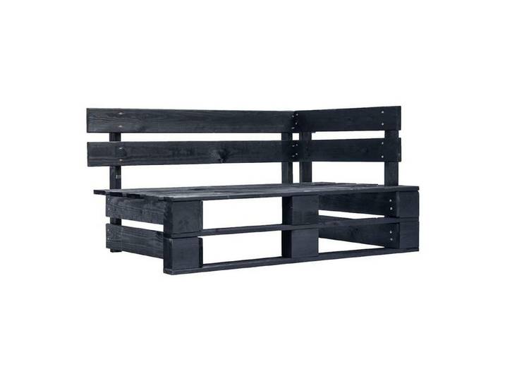 LuxusKollektion Eckbank Garten Eckbank Holz schwarz (1-St)