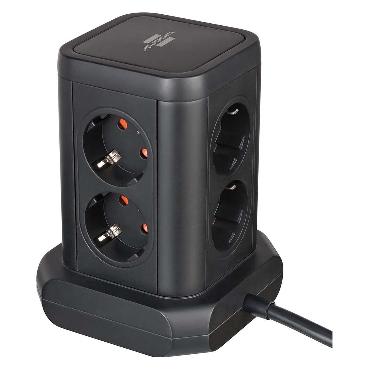 Brennenstuhl Steckdosenturm (8x, USB-A, USB-C, 2 m) (1153560010)