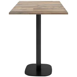 RestooTab - Stehtisch Round 60x60cm Dekor alte Fussboden