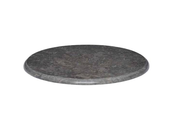 GHVBNMF Tischplatte Rund Ø60x2,5 cm Schwarz Naturstein Ersatzplatte Stilvolle Natursteinplatte fuer Beistelltische im Wohnzimmer oder Esszimmer. Leicht zu reinigen und sofort nutzbar.