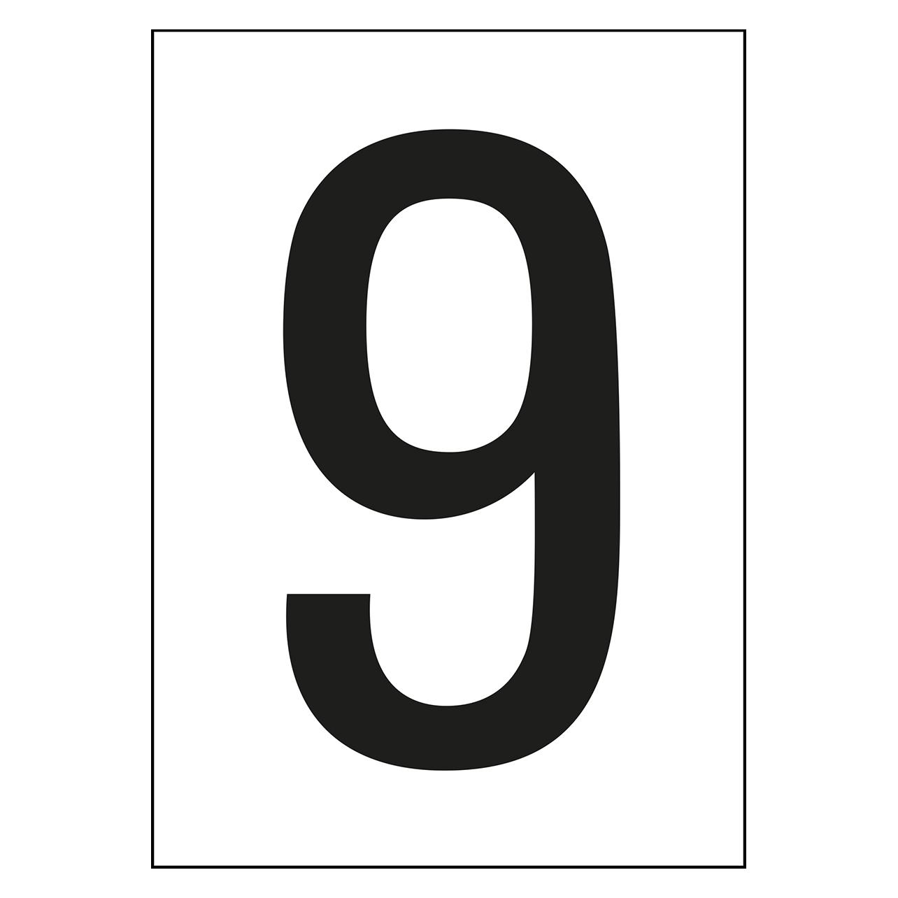 Brady A4-Etiketten mit Zahlen und Buchstaben (NL7541A4WH-9)
