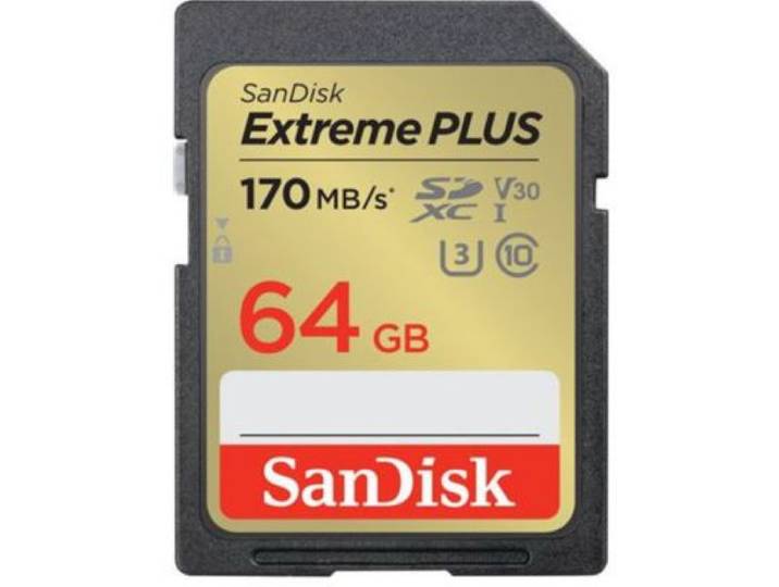 Sandisk - Carte Sd 64 Go Extreme Plus Sdxc
