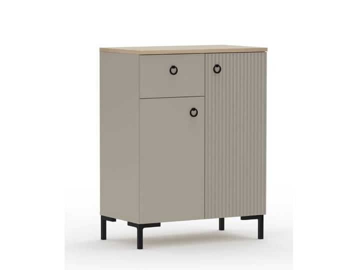 Kommode Lucrezia , Cashmere / Silverjack Eiche