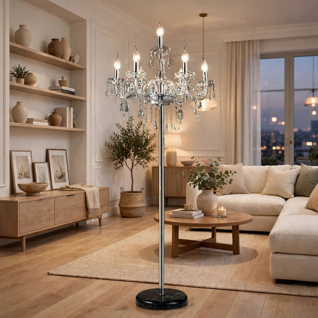 Mercer41 Allon 141 H cm Traditional Floor Lamp 141cm H X 58cm W X 60cm D