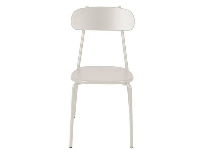 Chaise repas outdoor métal beige