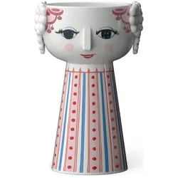 Bjørn Wiinblad, Kerzenständer, H 14 cm - Keramik - Støvet rød