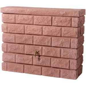 Garantia Regentonne Rocky Wandtank, 400 Liter, 120 x 40 x 100cm (B/T/H), redstone