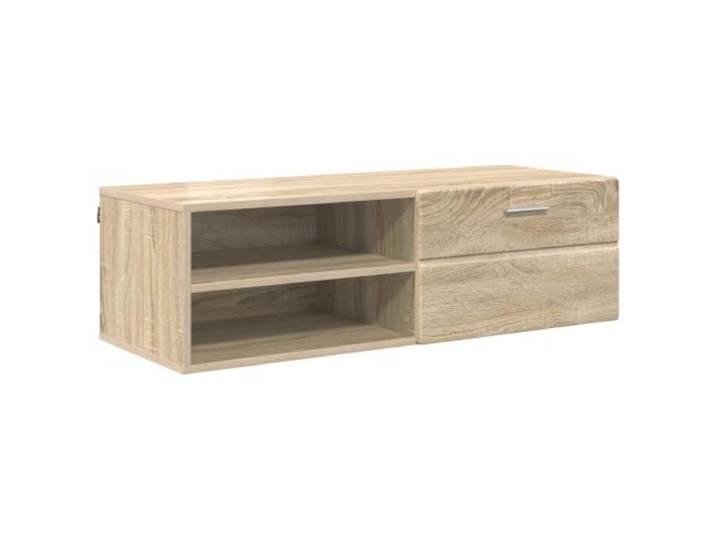 Makastle TV-Schrank Wandmontage Sonoma-Eiche 100,5x39x30 cm