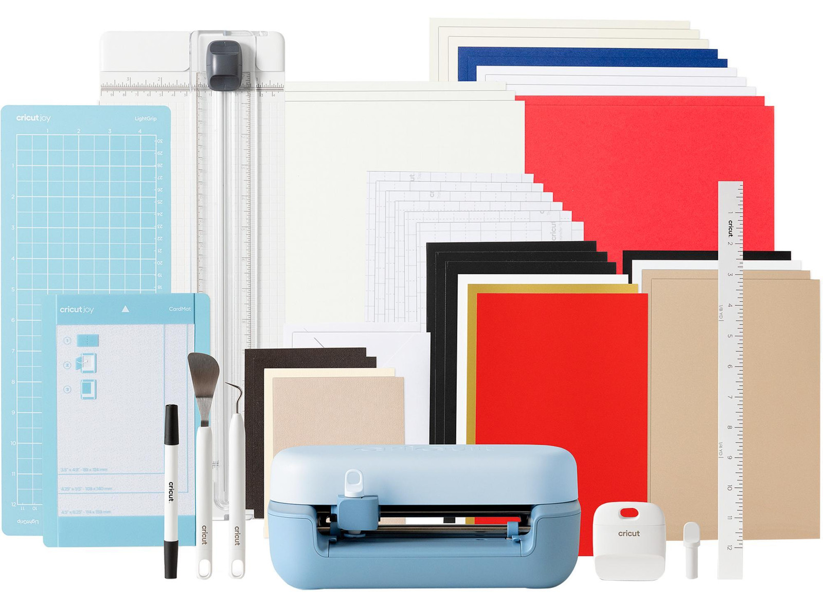 Cricut Joy 2 Essential-bundel elektronische snijmachine voor karton, textiel, transferfolie, papier en vinyl, blauw