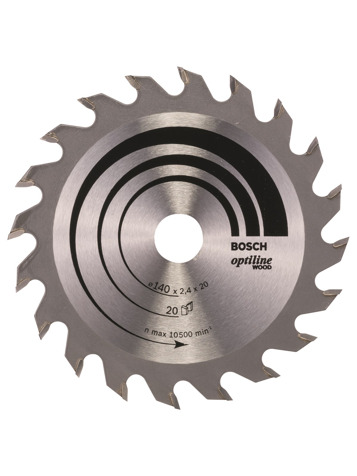 Bosch RUNDSAVKL OPTILINE 140X2.4X13MM 20 TDR
