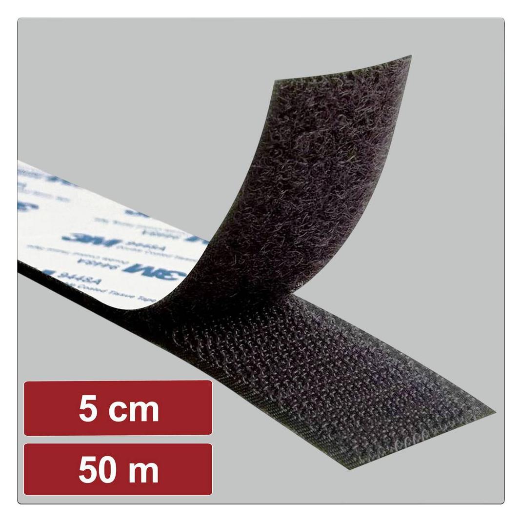 Electronic Garage EG25CA136 Klettband zum Aufkleben Haft- und Flauschteil (L x B (50 mm) (EG25CA136)