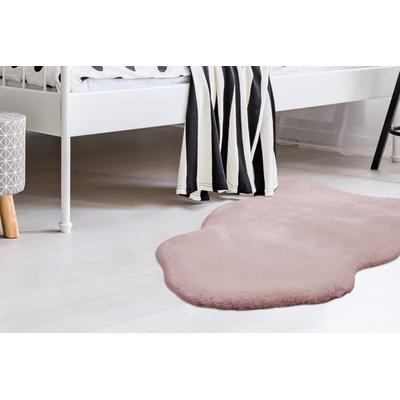 Fellteppich ARTE ESPINA "Rabbit 200" Gr. 41, rosa, B:60cm H:35mm L:90cm, Kunstfaser, Teppiche, Fellteppich, Kunstfell, Kannichenfell Haptik, weich, Wohnzimmer alle Räume,Hochflor