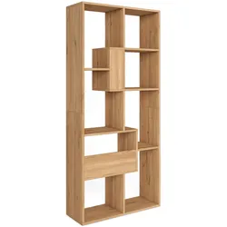 REGAL Bibliothek, Eiche, 67/31/162cm