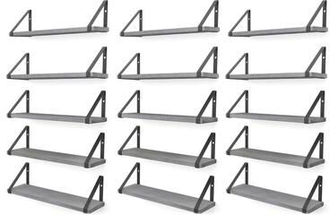 "Wallniture Ponza 17""x4.5"" Wood Shelves for Farmhouse Decor, Wall Bookshelves, Decorative Shelf, Custom Finish and Piece Options"