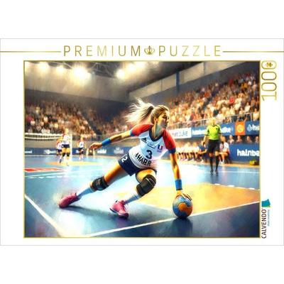 CALVENDO Puzzle Anlauf zum Gegenstoß | 1000 Teile Lege-Größe 64x48cm Foto-Puzzle für glückliche Stunden
