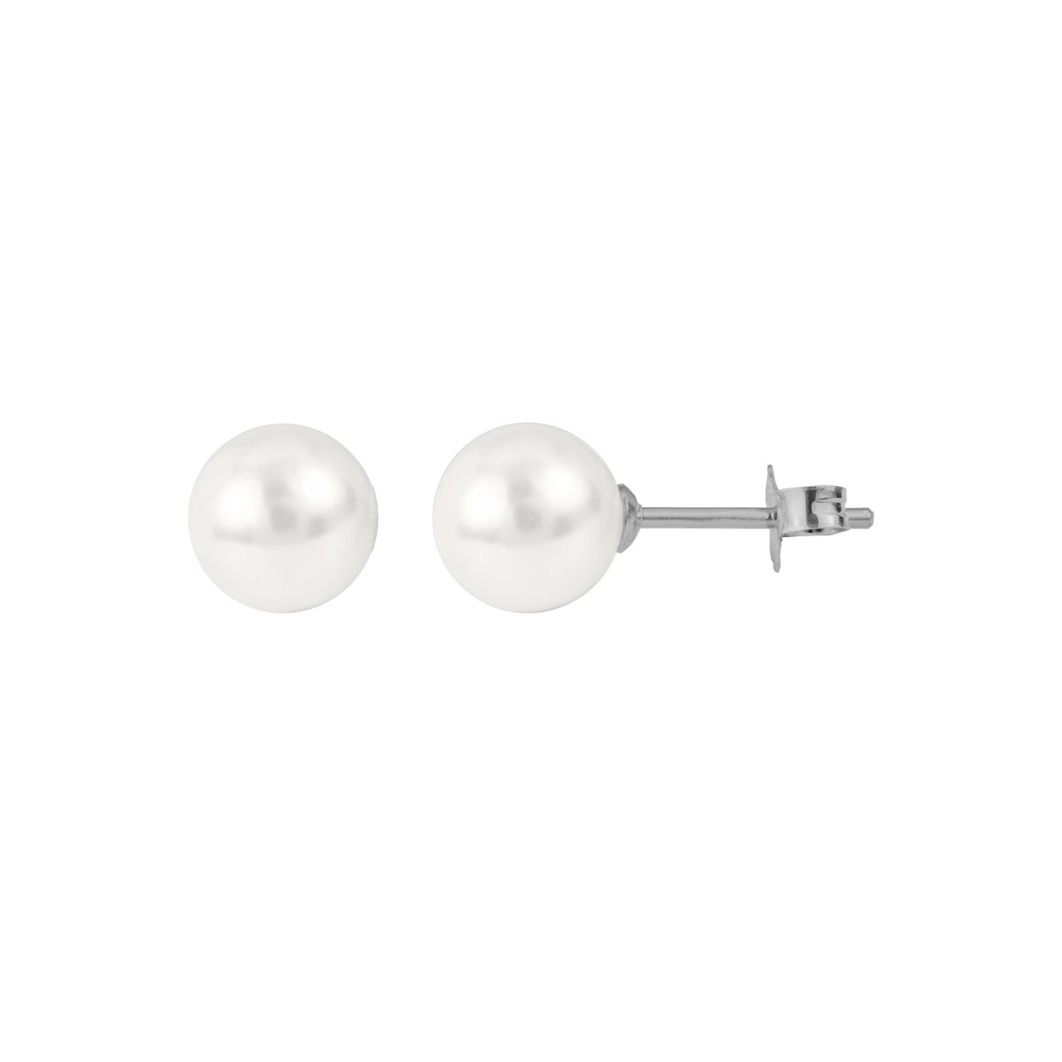 Jacques Lemans Ohrstecker Sterlingsilber mit Perle