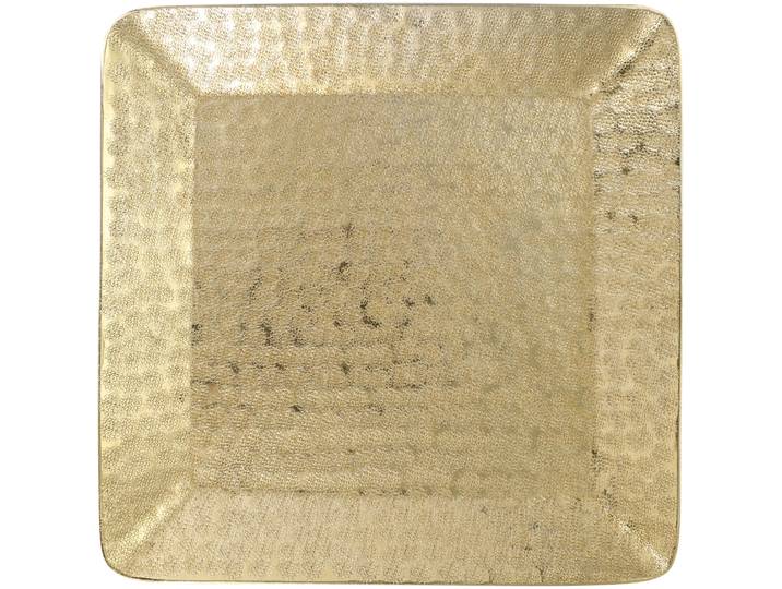 Kerzenteller quadrat 30cm champagner