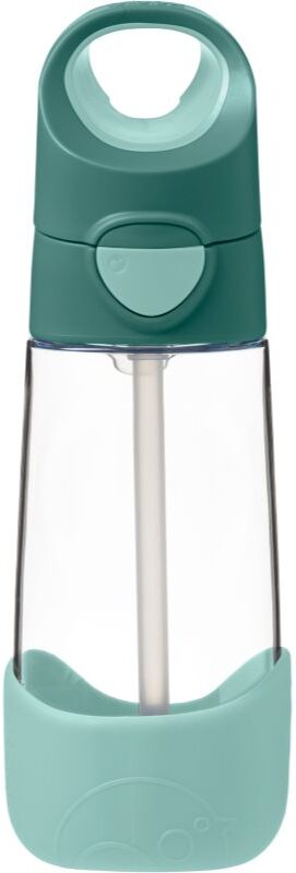 b.box Bottle with Straw Flasche mit Strohhalm Emerald Forest 1 St.
