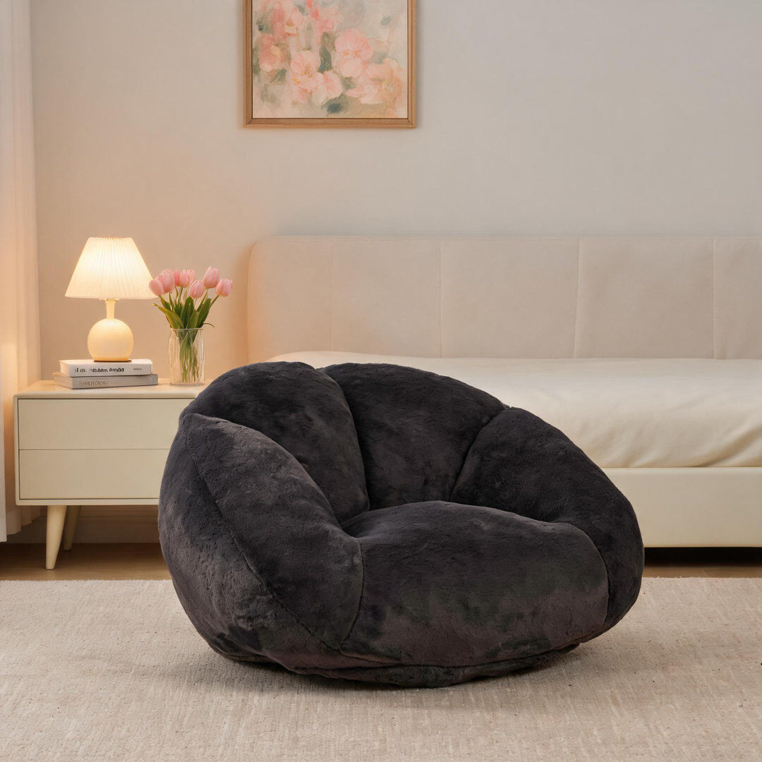 Canora Grey Bean Bag Chair Carbon Black