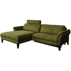 ECKSOFA MIT MOTORISCHER RELAXFUNKTION MALTA Grün Webstoff Relaxfunktion