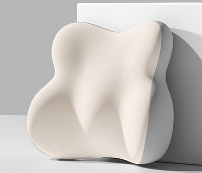 Multicon Wholesale Hub Memory Foam Car Lumbar Support, Office Chair Backrest Spinal, Ergonomic Lumbar Support Cushion, Correction Pillow a white