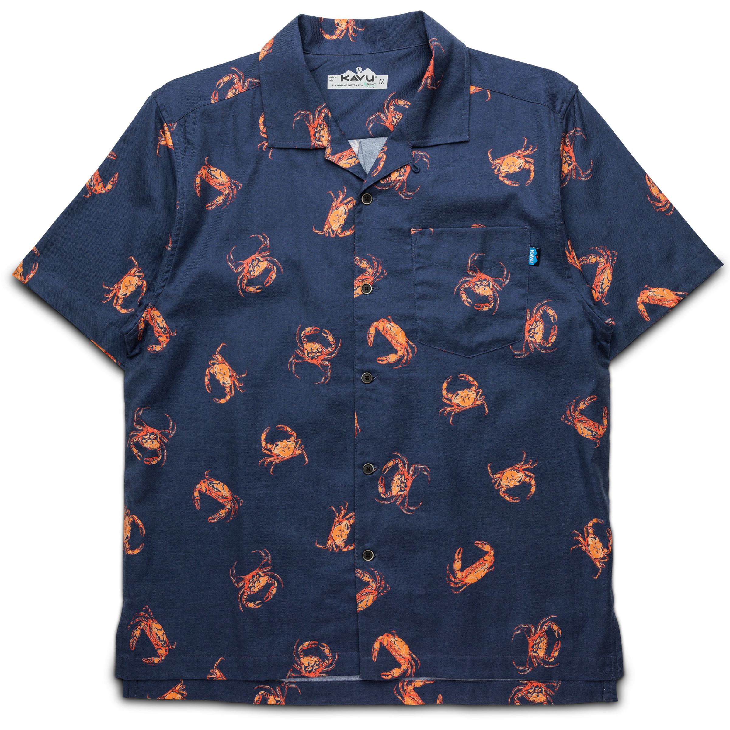 Kavu Bainbridge Herren Hemden blau Größe XL Lifestyle Widerstandsfähig Lyocell (Tencel)