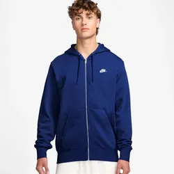 NIKE Club Fleece-Kapuzenjacke Herren 455 - deep royal blue/deep royal blue/white M