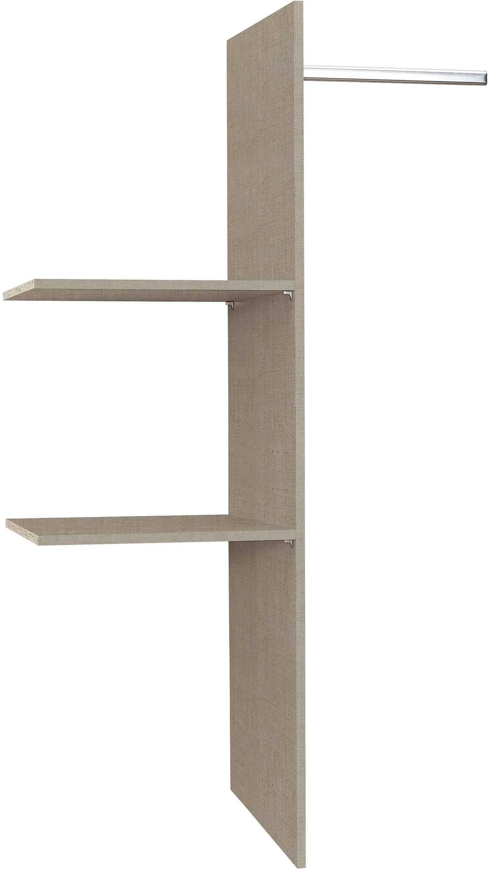 Inneneinteilung RAUCH "Zubehör für Rauch-Schränke ORANGE/BLUE", beige (leinenoptik hell), B:88cm H:147cm T:45cm, Holzwerkstoff, Schrankinneneinteiler, Inneneinteilung, mit 2 Einlegeböden und 1 Kleiderstange, Breite 88 cm, Tiefe 45 cm