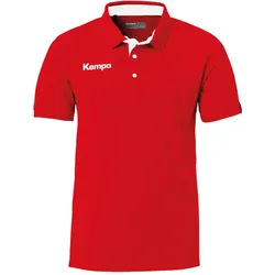 Kempa Prime Poloshirt rot/weiß 140