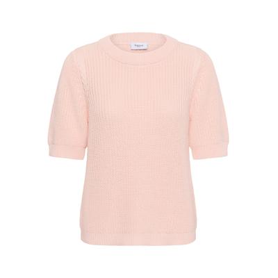 Strickpullover SAINT TROPEZ "Damen Strickpullover PiliaSZ", Damen, Gr. S, rosa (chalk pink), Obermaterial: 100% Baumwolle CO., Pullover Strickpullover