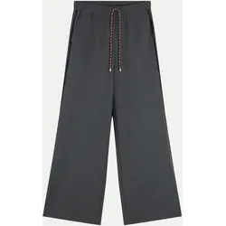 Wide-Leg Hose Punto Grau 34
